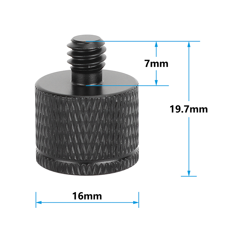 CAMVATE  M5 Female to 1/4"-20 Male Thread Adapter (5-Pack)