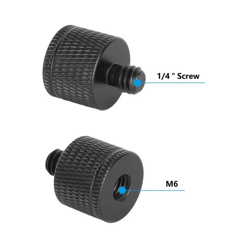 CAMVATE  M6 Female to 1/4"-20 Male Thread Adapter (5-Pack)