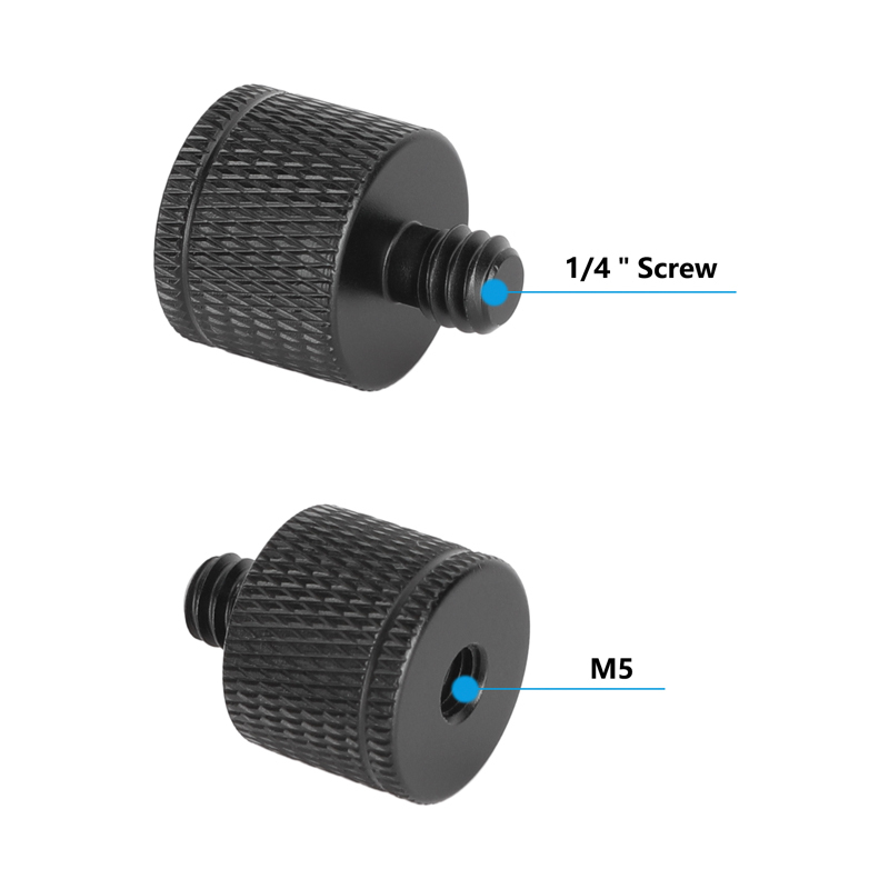 CAMVATE  M5 Female to 1/4"-20 Male Thread Adapter (5-Pack)