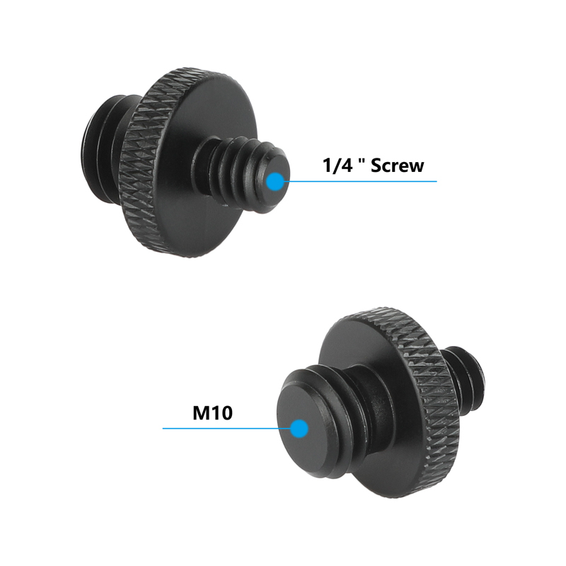 CAMVATE M10 Male to 1/4"-20 Male Thread Adapter (5-Pack)