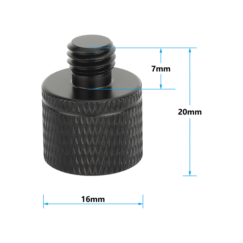 CAMVATE 1/4"-20 Female to M8 Male Thread Adapter (5-Pack)