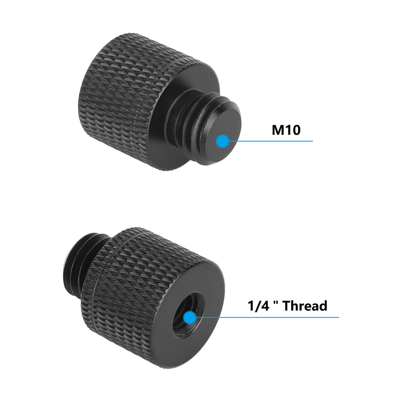 CAMVATE 1/4"-20 Female to M10 Male Thread Adapter (5-Pack)
