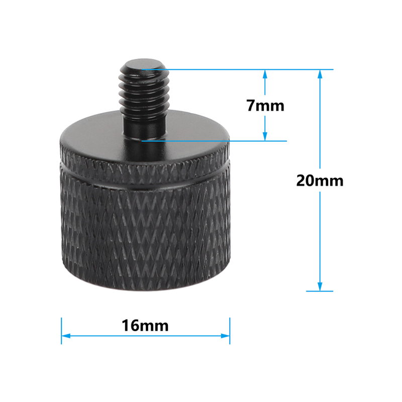 CAMVATE 1/4"-20 Female to M5 Male Thread Adapter (5-Pack)