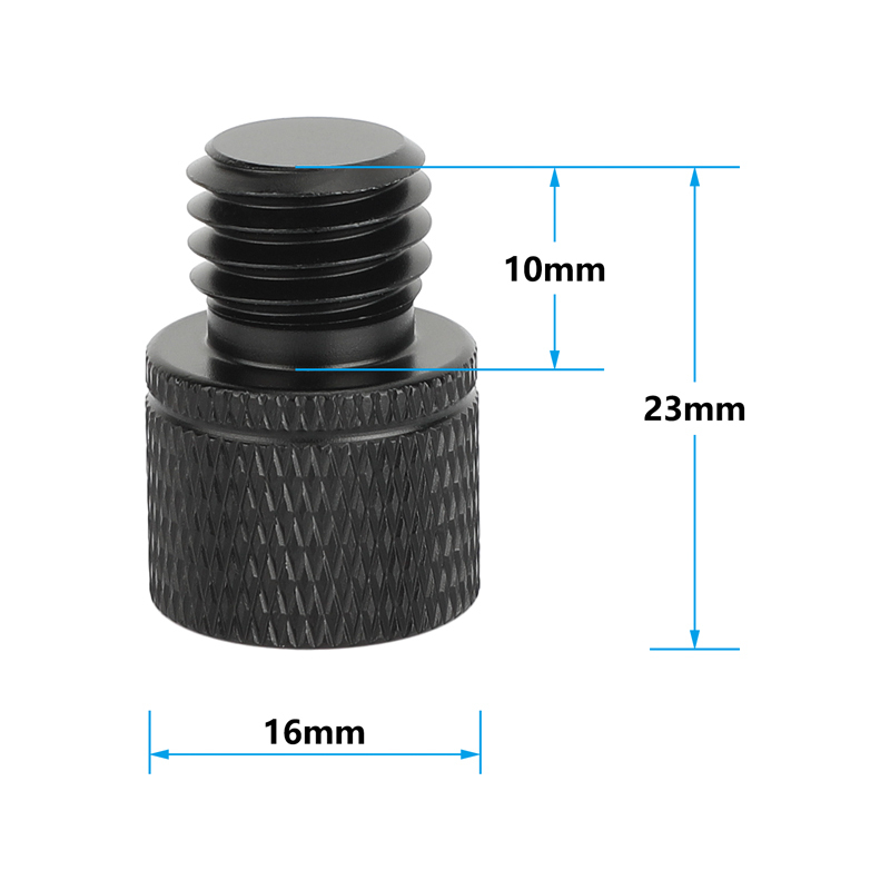 CAMVATE 1/4"-20 Female to M12 Male Thread Adapter (5-Pack)