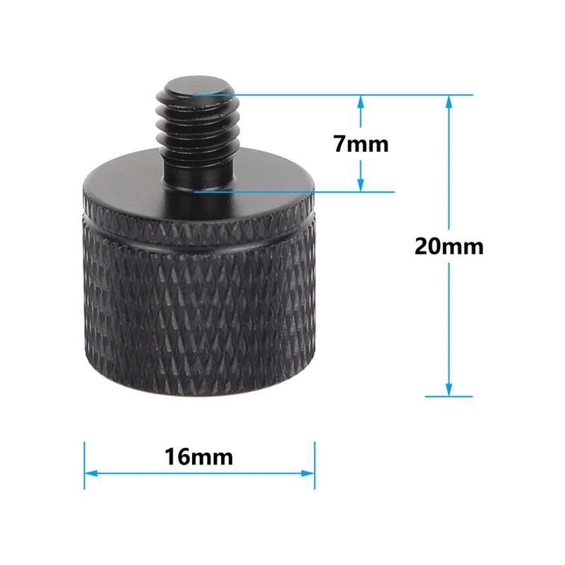 CAMVATE 1/4"-20 Female to M6 Male Thread Adapter (5-Pack)
