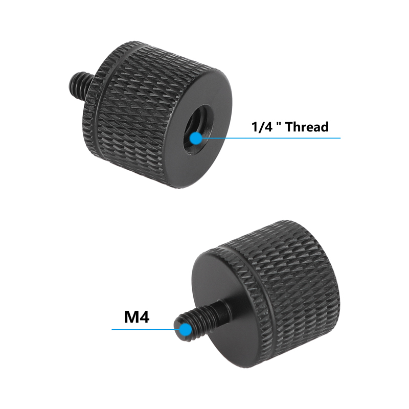 CAMVATE 1/4"-20 Female to M4 Male Thread Adapter (5-Pack)