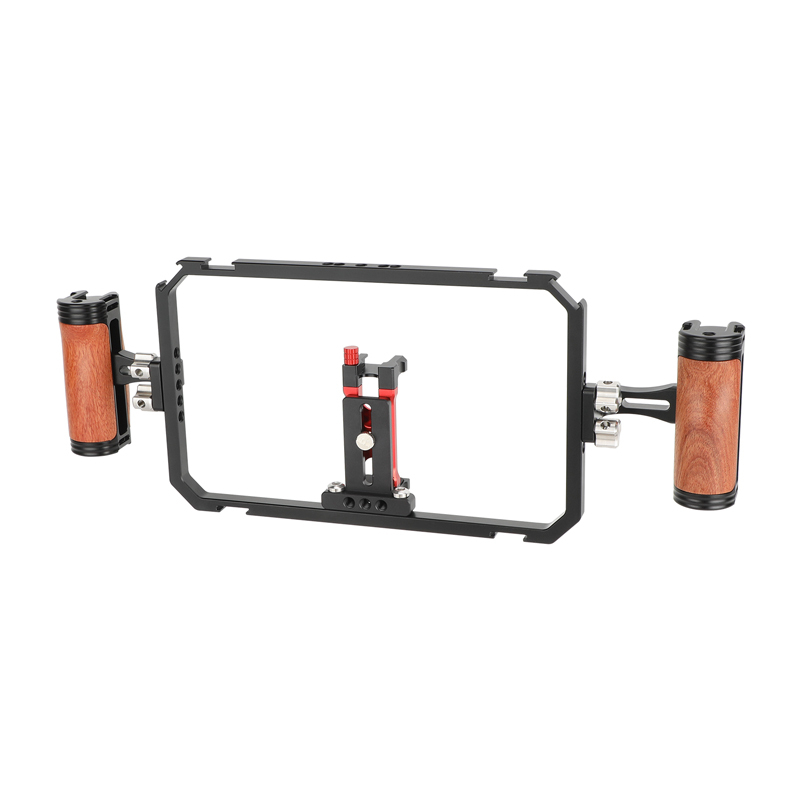 CAMVATE Universal Smartphone Video Rig with Dual Wooden Handles
