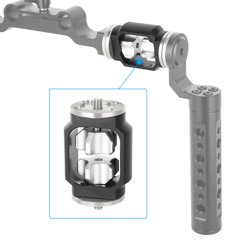 CAMVATE ARRI-Style Rosette Mount Extension Adapter (Dual M6 Male