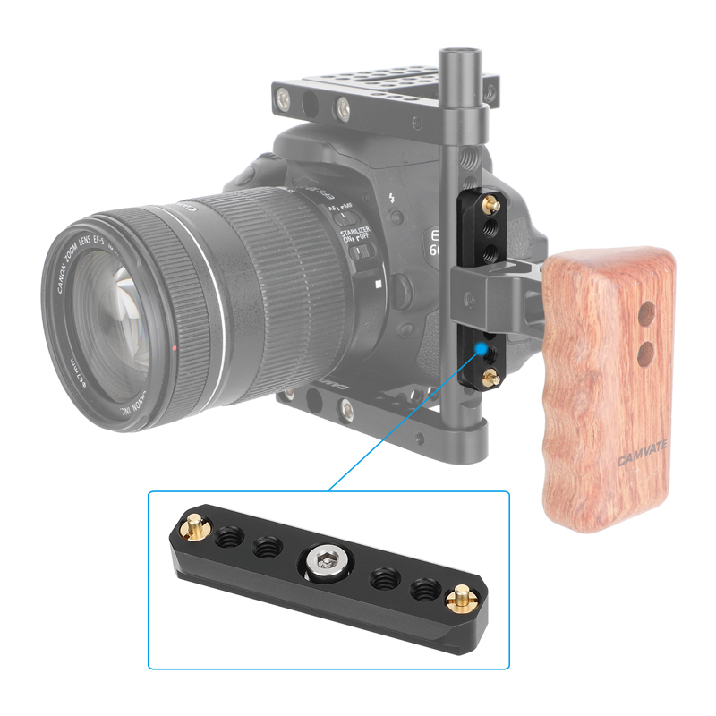 CAMVATE Quick Release NATO Safety Rail with 1/4"-20 Anti-Twist Screw (2.8")