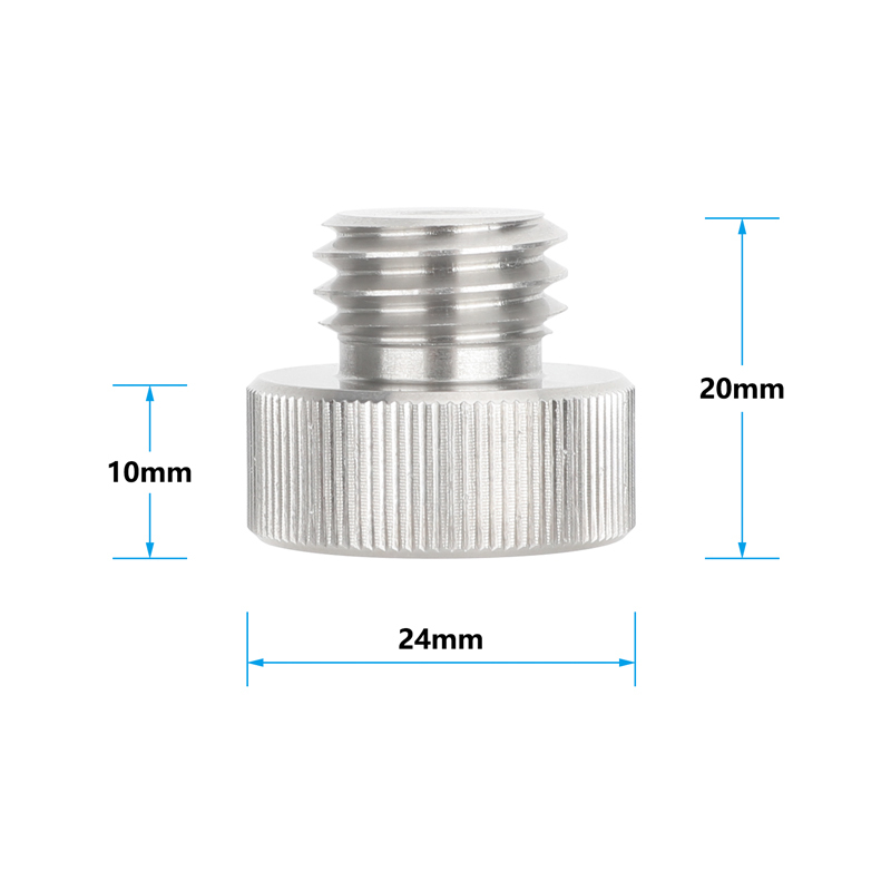 CAMVATE 3/8"-16 Female to 5/8"-11 Male Adapter for LEICA Laser Scanner Tripod