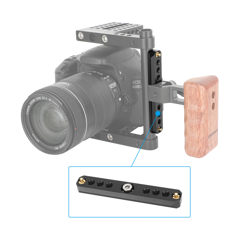 CAMVATE Quick Release NATO Safety Rail with 1/4"-20 Anti-Twist Screw (3.9")