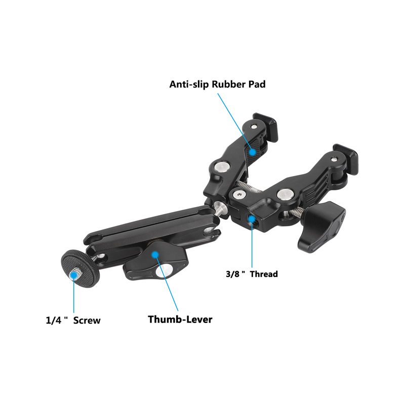 CAMVATE Super Clamp with 3.5" Ball Head Magic Arm