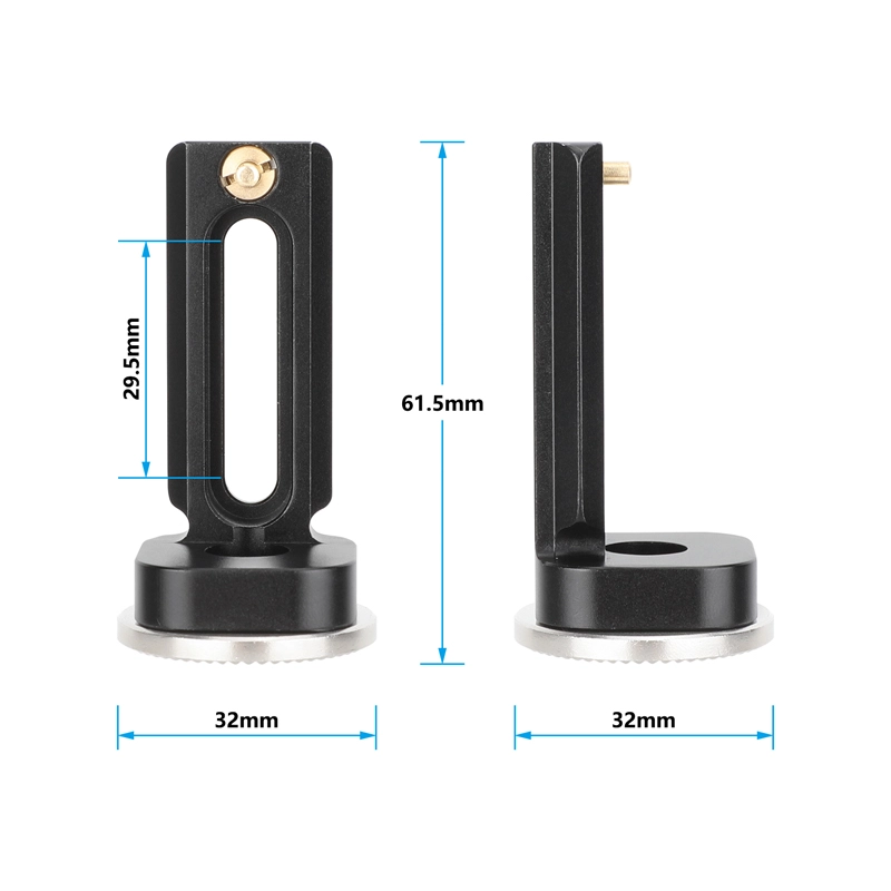 CAMVATE Right-Angle ARRI Rosette Extension with 2" NATO Rail