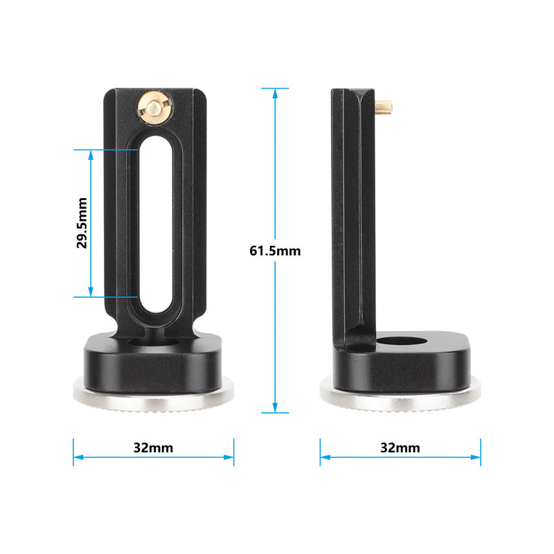 CAMVATE Right-Angle ARRI Rosette Extension with 2" NATO Rail