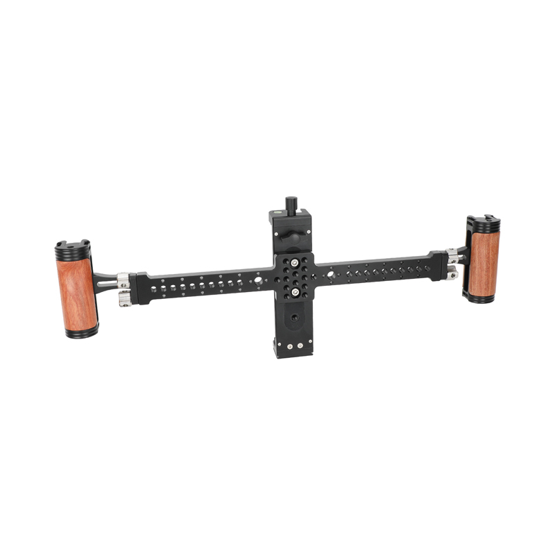 CAMVATE Tablet Mount with Dual Wood Handgrips for iPad/Tablet