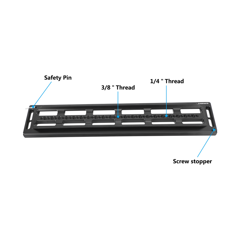 CAMVATE ARRI Standard Bottom Dovetail Plate (18")