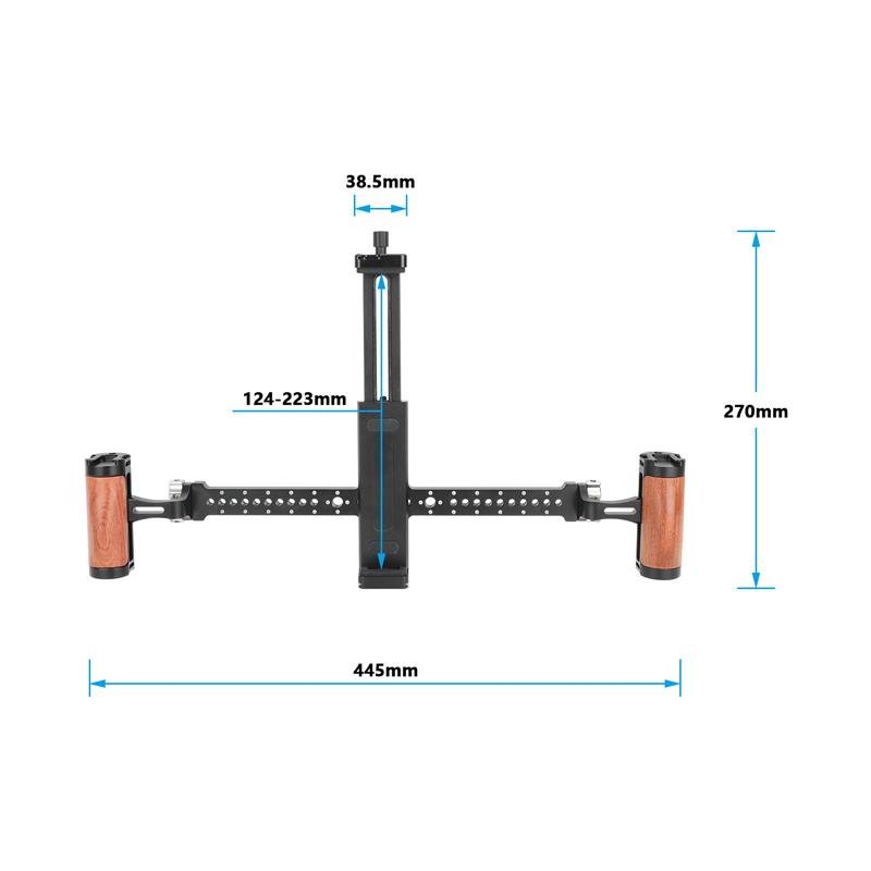 CAMVATE Tablet Mount with Dual Wood Handgrips for iPad/Tablet