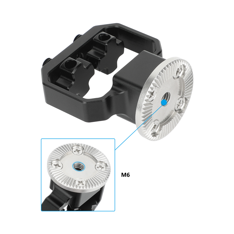 CAMVATE ARRI-Style Rosette to Dual 1/4"-20 Screw Mount