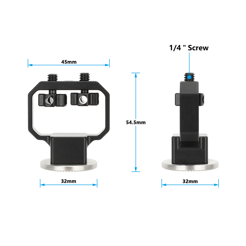 CAMVATE ARRI-Style Rosette to Dual 1/4"-20 Screw Mount