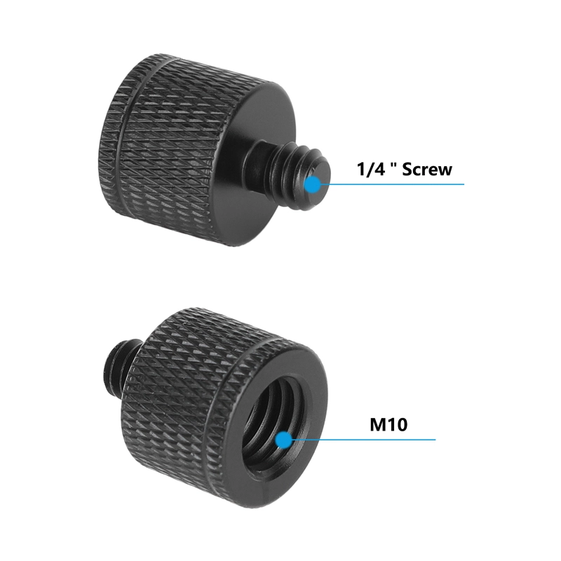 CAMVATE M10 Female to 1/4"-20 Male Thread Adapter (5-Pack)