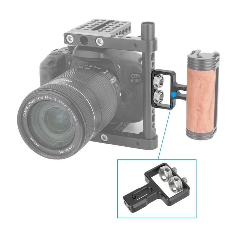 CAMVATE Connection Mount with Dual 1/4"-20 Thumbcrew for Side Handgrip