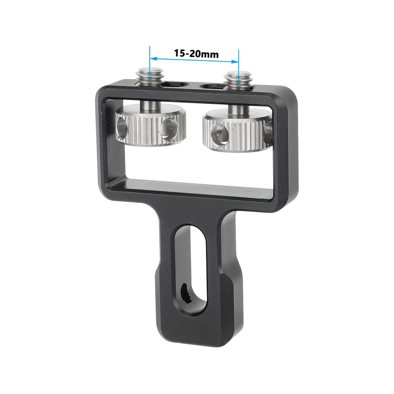 CAMVATE Connection Mount with Dual 1/4"-20 Thumbcrew for Side Handgrip