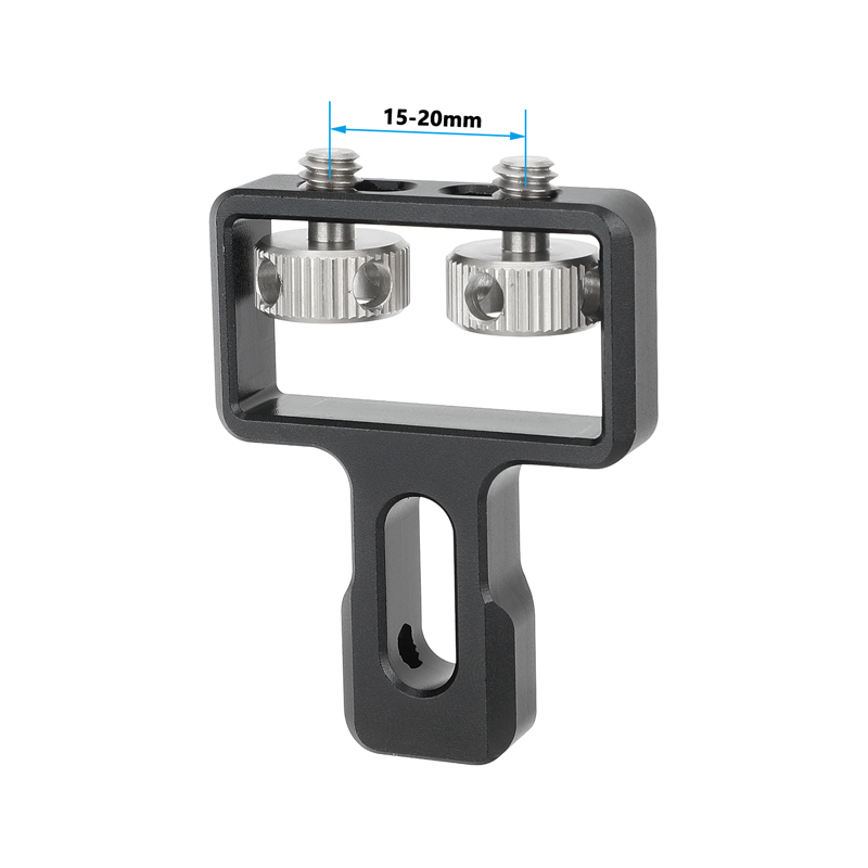 CAMVATE Connection Mount with Dual 1/4"-20 Thumbcrew for Side Handgrip