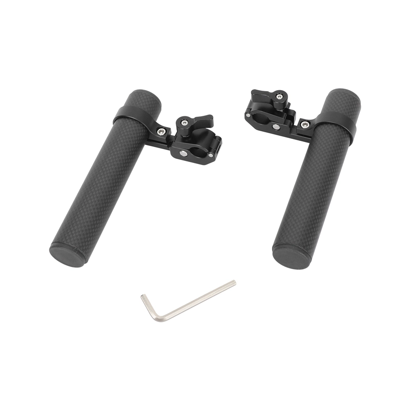 CAMVATE 15mm Rod Mount Carbon Fiber Handgrip (Pair)