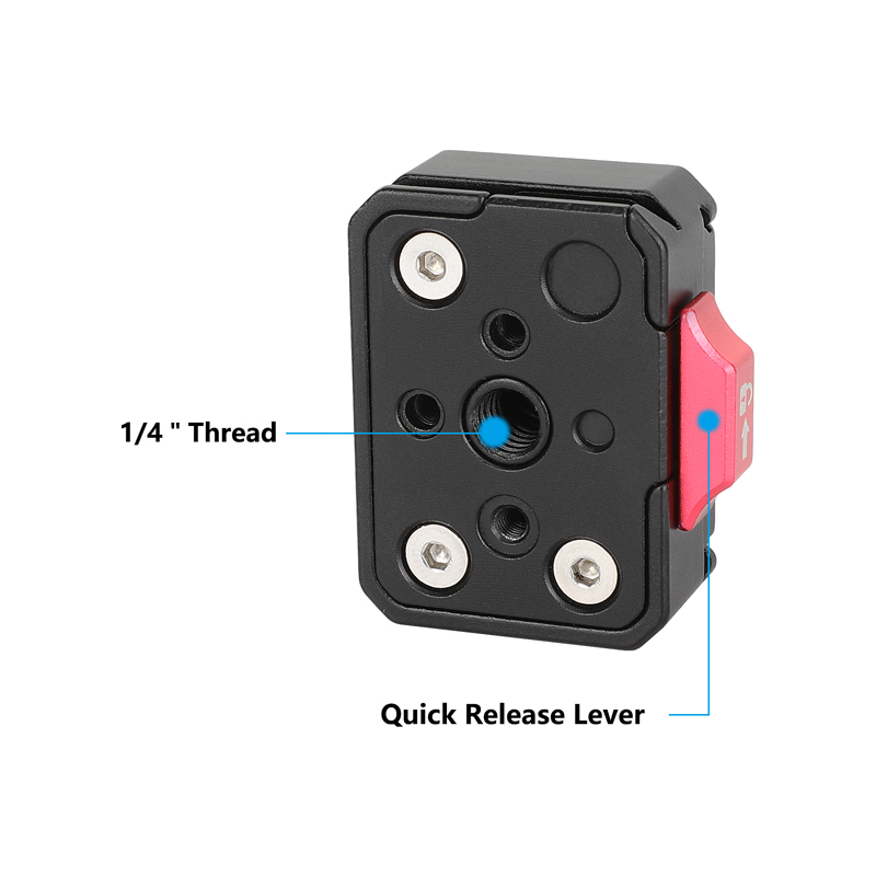 CAMVATE Mini Quick Release Kit with GoPro-Style 3-Prong Tripod Mount