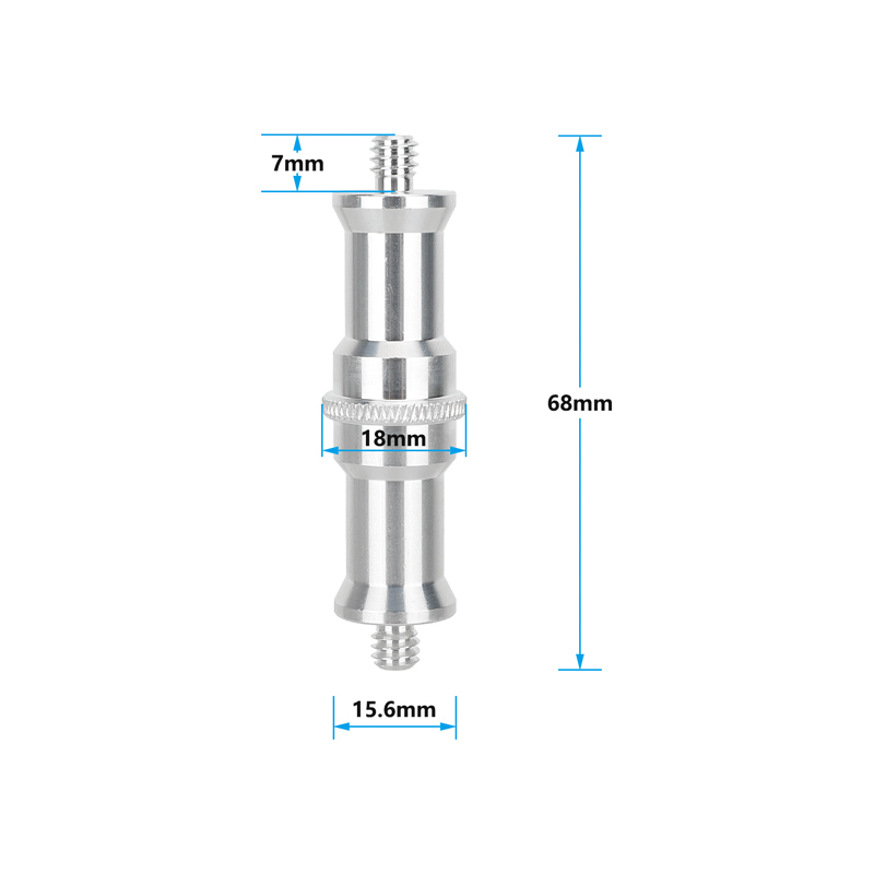 CAMVATE 1/4"-20 to 1/4"-20 Male Double-Ended Spigot (5-Pack)