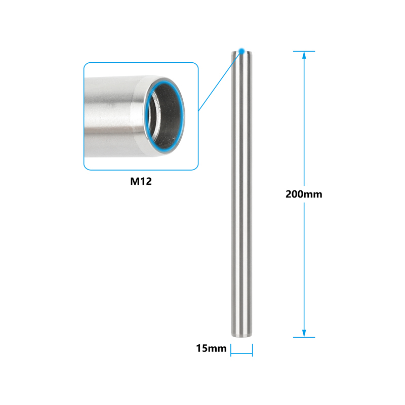 CAMVATE 15mm Stainless Steel Rod Pair (7.87")