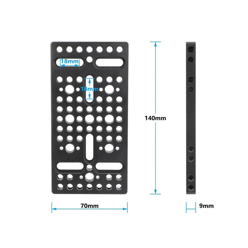 CAMVATE Multi-Purpose Mounting Cheese Plate with ARRI Accessory Mounts