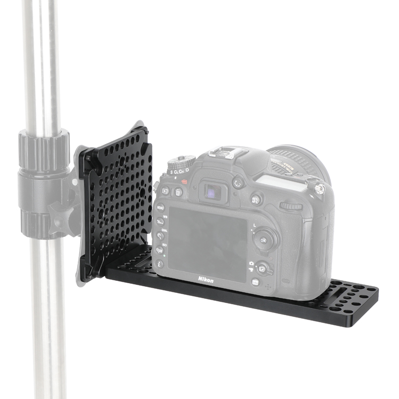 CAMVATE L-Shaped Cheese Plate Extension Mounting Platform with 75 to 100mm VESA Mount