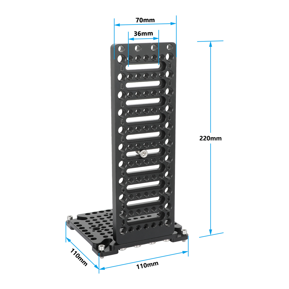 CAMVATE L-Shaped Cheese Plate Extension Mounting Platform with 75 to 100mm VESA Mount