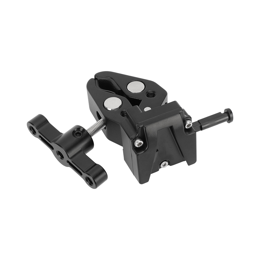 CAMVATE Universal Super Crab Clamp + Compact V-Lock Mount Quick Release Adapter For DSLR Camera Battery