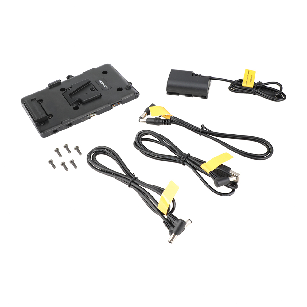 CAMVATE Power Splitter Adapter With Quick Release Female V Lock Mount