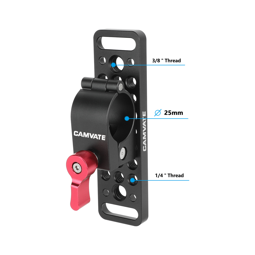 CAMVATE 25mm Rod Clamp with Mounting Plate for Ronin-M Stabilizer