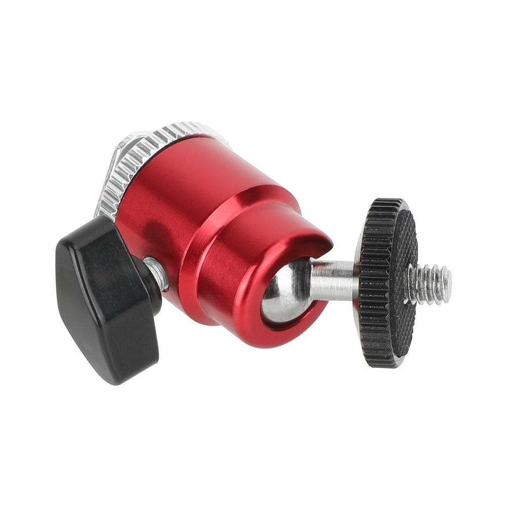 CAMVATE 1/4"-20 Mini Ball Head & Shoe Mount Adapter