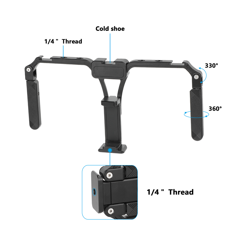 CAMVATE Foldable Smartphone Video Rig with Arca-Type Plate