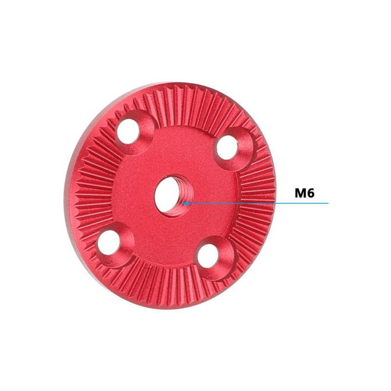 CAMVATE ARRI-Style Rosette with M6 Center Thread (Red)