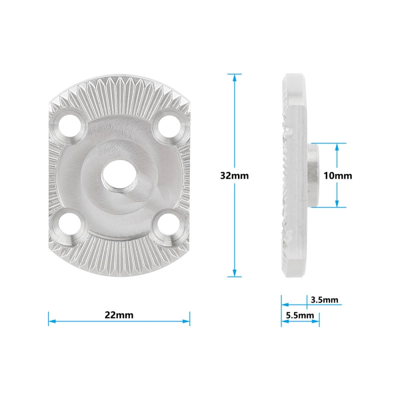 CAMVATE ARRI-Style Rosette with M6 Center Thread (Stainless Steel, 2-Pack)