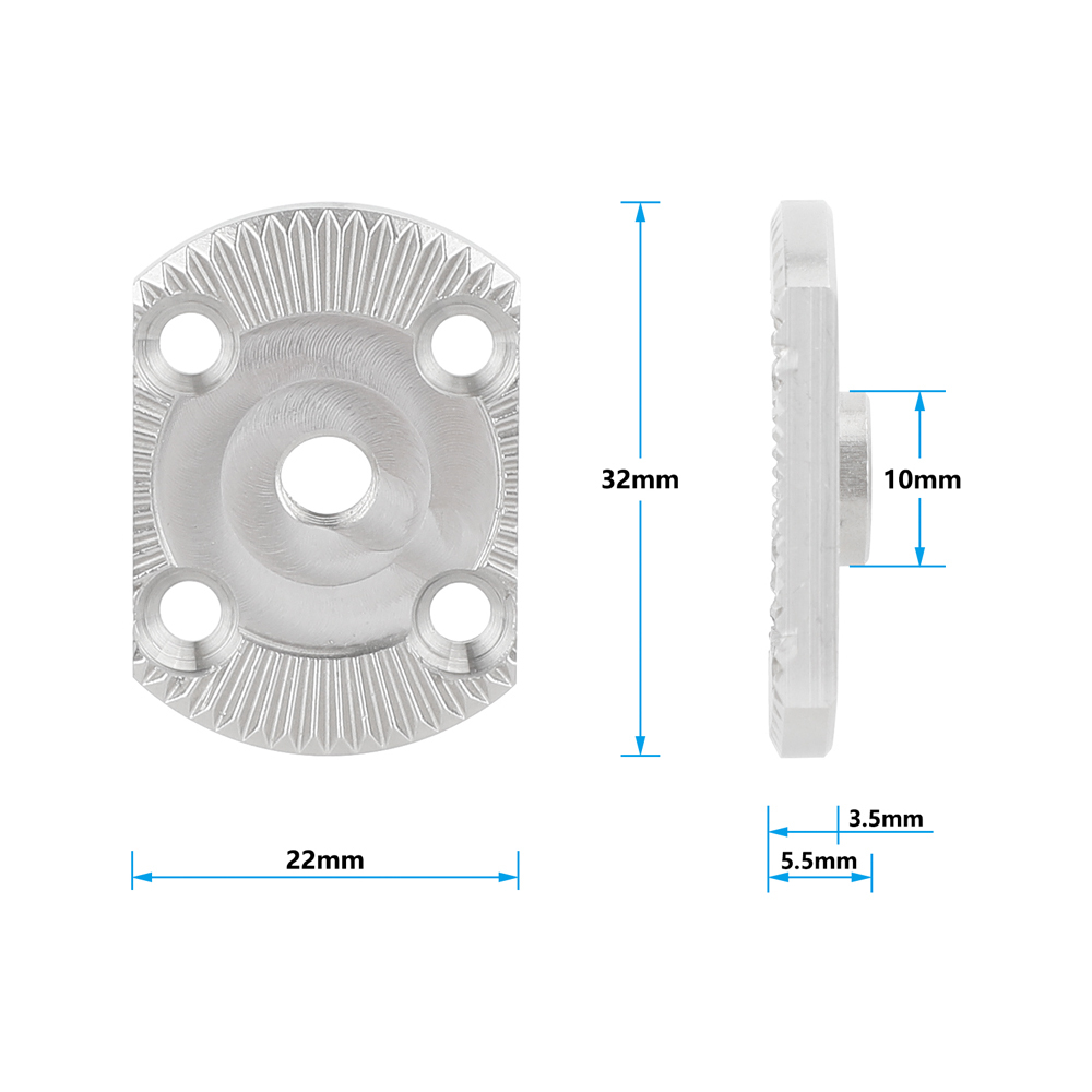 CAMVATE ARRI-Style Rosette with M6 Center Thread (Stainless Steel, 2-Pack)