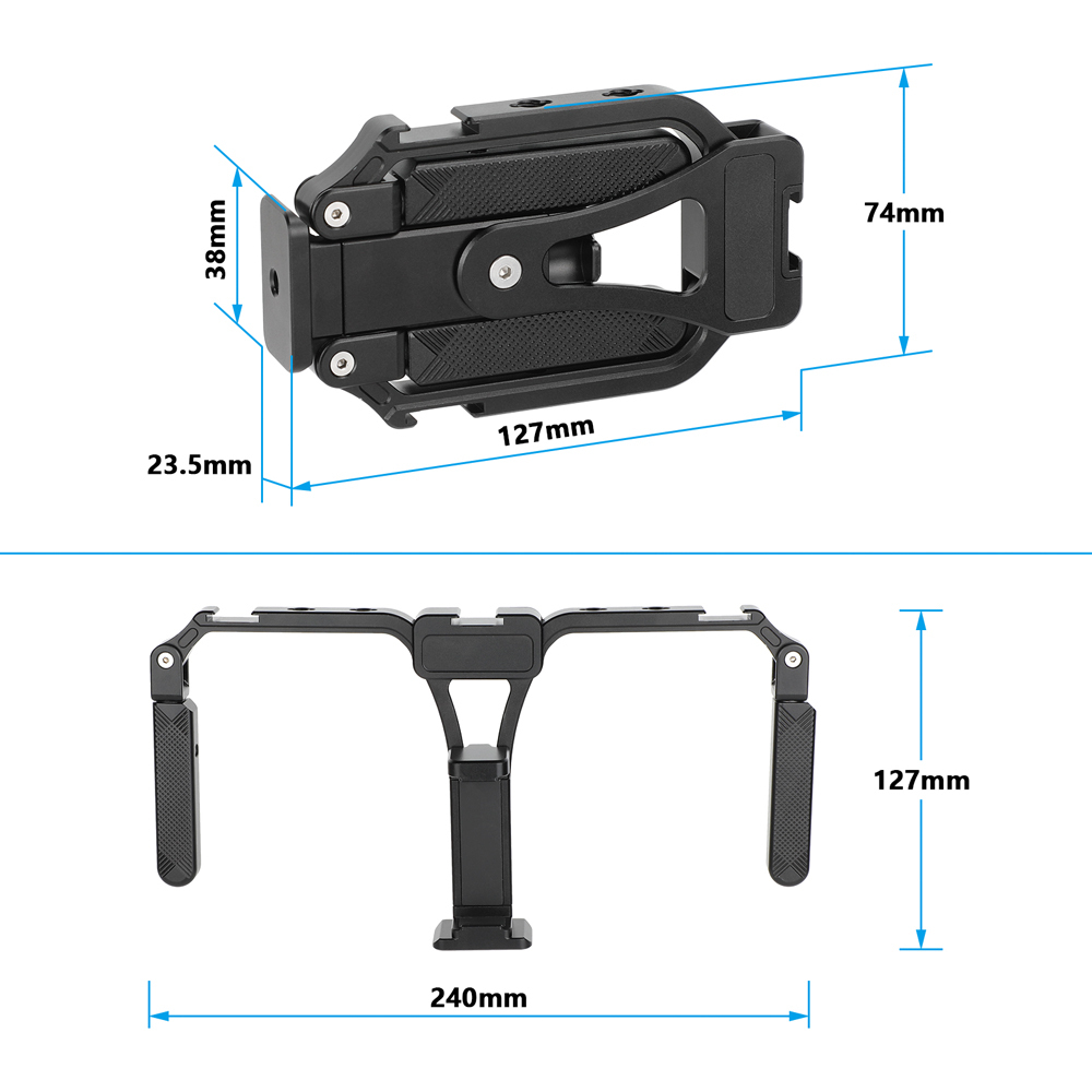 CAMVATE Foldable Smartphone Video Rig with Arca-Type Plate