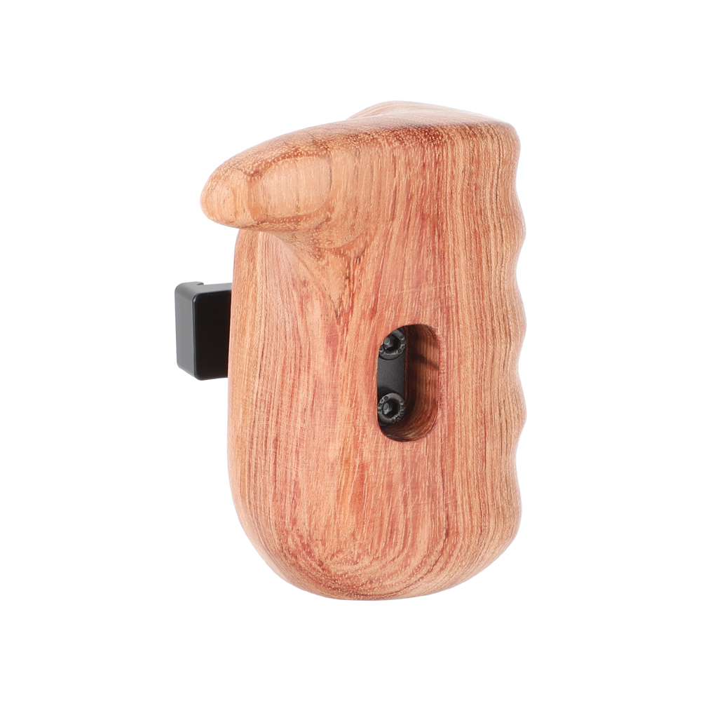 CAMVATE Large Wooden Handgrip with Arca-Type Clamp (Right Side)