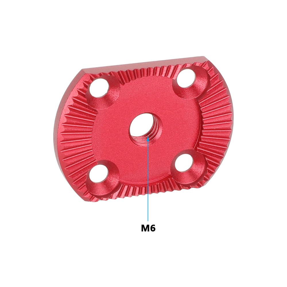 CAMVATE ARRI-Style Rosette (M6 Threaded, Red)