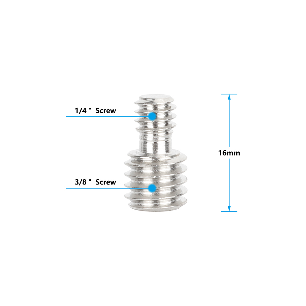 CAMVATE Male 1/4"-20 to 3/8"-16 Adapter Stud (5-Pack)