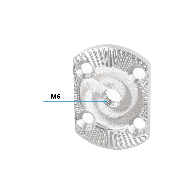 CAMVATE ARRI-Style Rosette with M6 Center Thread (Stainless Steel, 2-Pack)