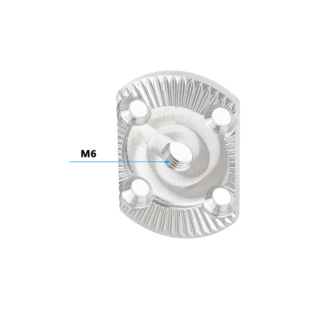CAMVATE ARRI-Style Rosette with M6 Center Thread (Stainless Steel, 2-Pack)