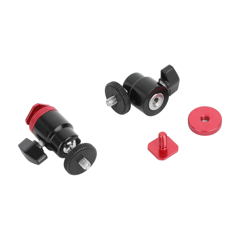 CAMVATE Camera Hot Shoe to 1/4"-20 Screw Ball Head Mount (2-Pack)
