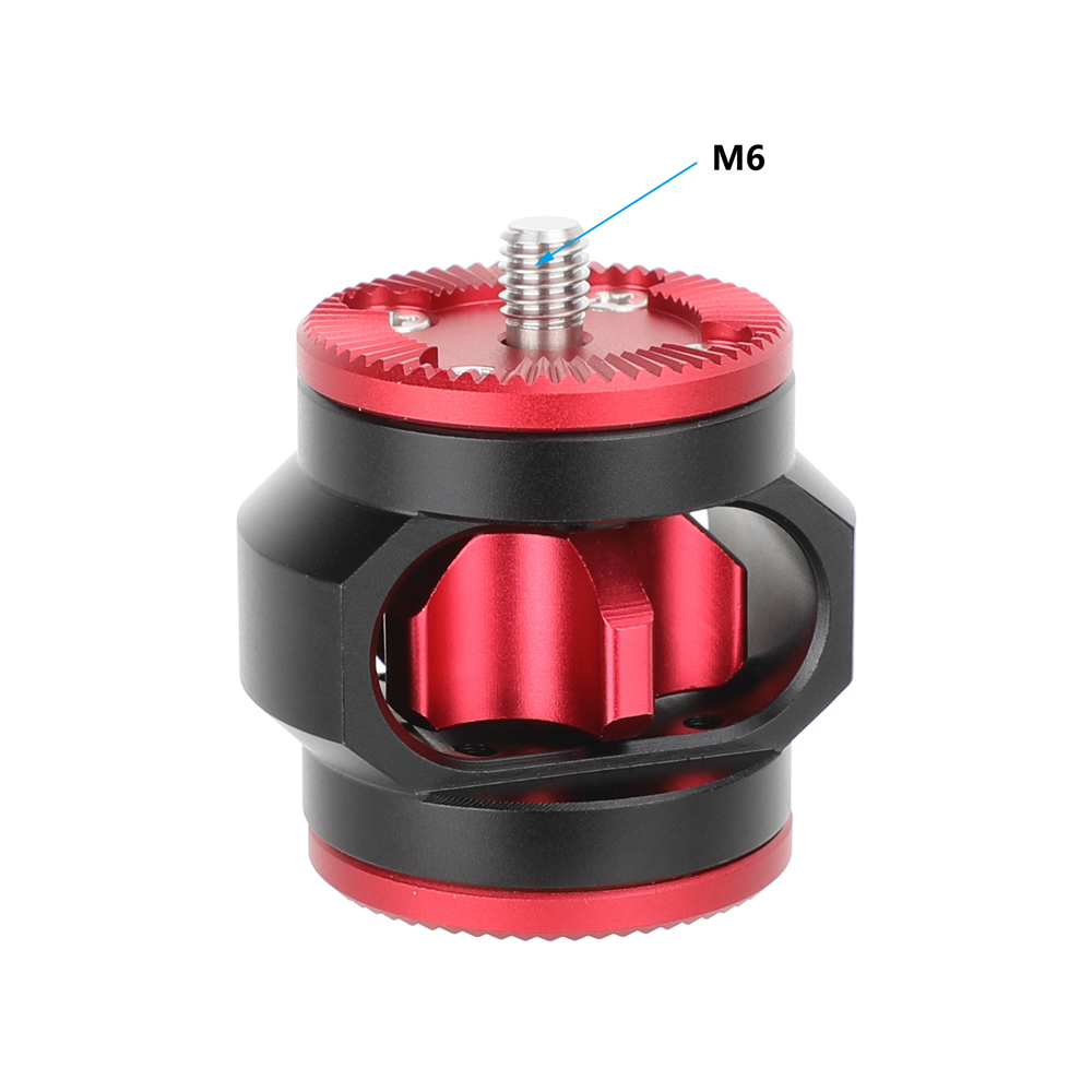CAMVATE ARRI-Style Rosette Extension Spacer (Red/Black)